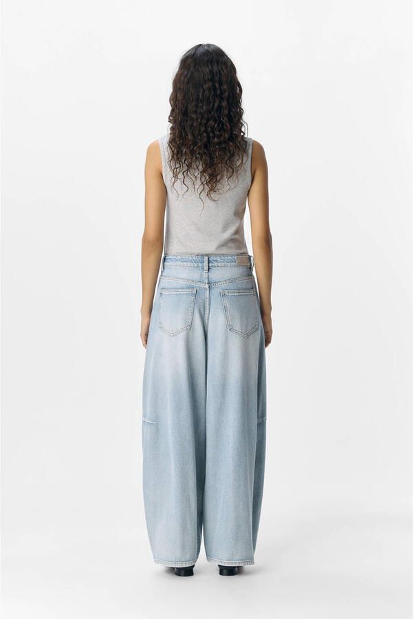 OBJECT Objmoji barrel jeans light blue denim - Foto 3