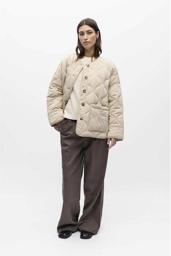 OBJECT outdoor jas quilted ecru - Foto 2