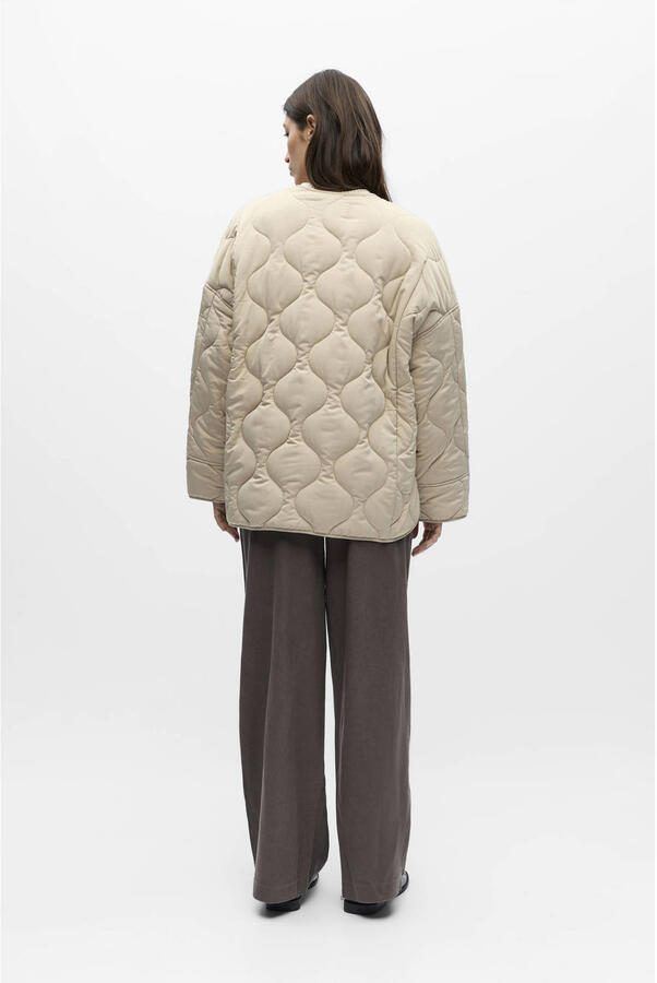 OBJECT outdoor jas quilted ecru - Foto 3
