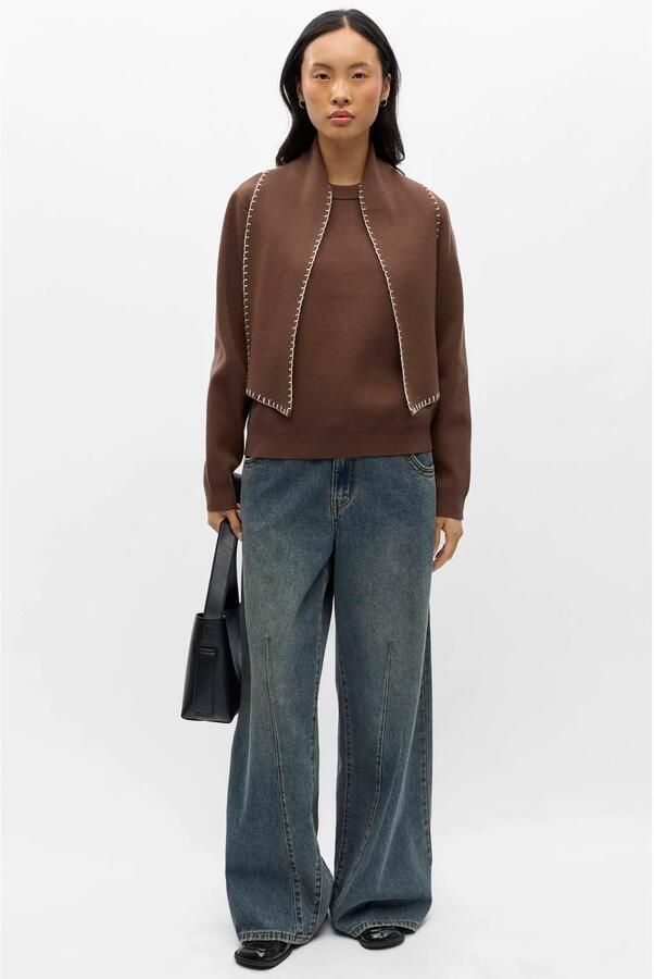 OBJECT pullover bruin - Foto 3