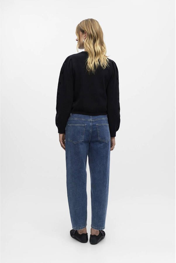 OBJECT Dames Truien & Vesten Objyuki L s Re Knit Pullover Zwart - Foto 5