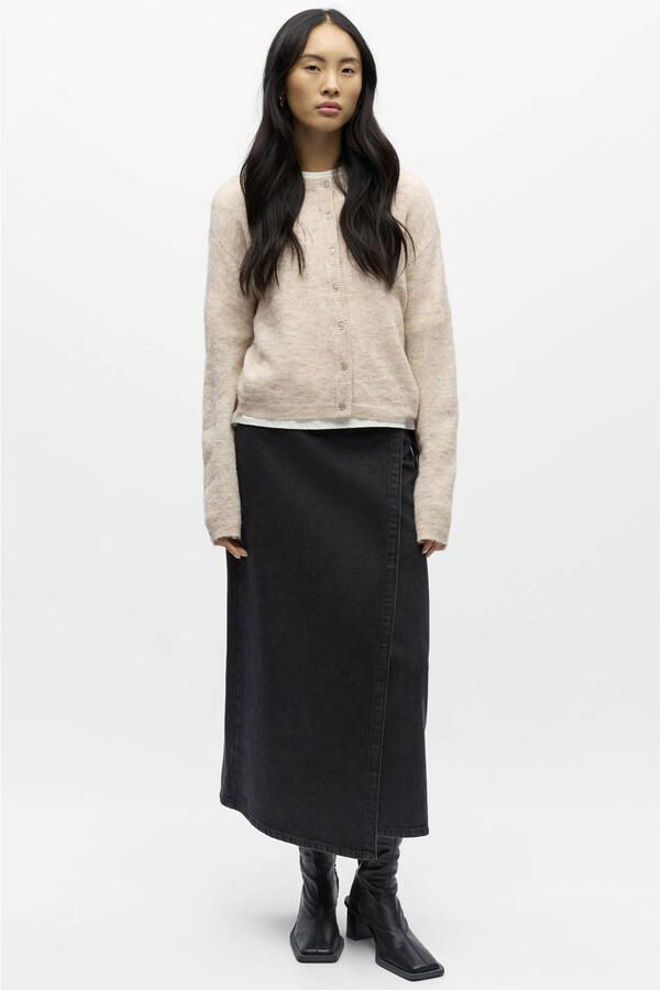 OBJECT Dames Truien & Vesten Objagate L s Re Knit Cardigan Noos Beige - Foto 7