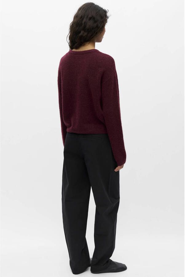OBJECT Dames Truien & Vesten Objagate L s Re Knit Cardigan Noos Bordeaux - Foto 6