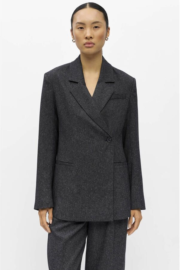 OBJECT regular blazer zwart