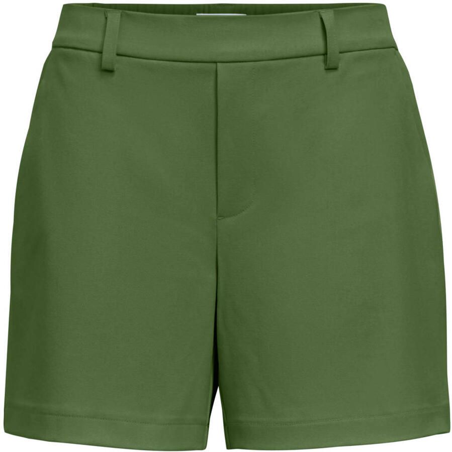 OBJECT regular fit casual short olijfgroen