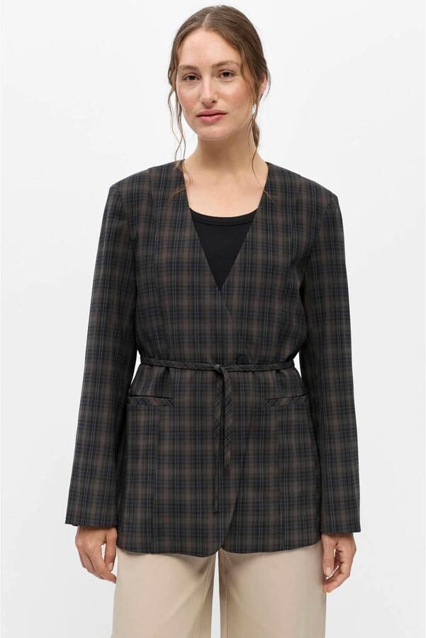 OBJECT Dames Blazers Objsoley Re Tie Blazer Bruin - Foto 4