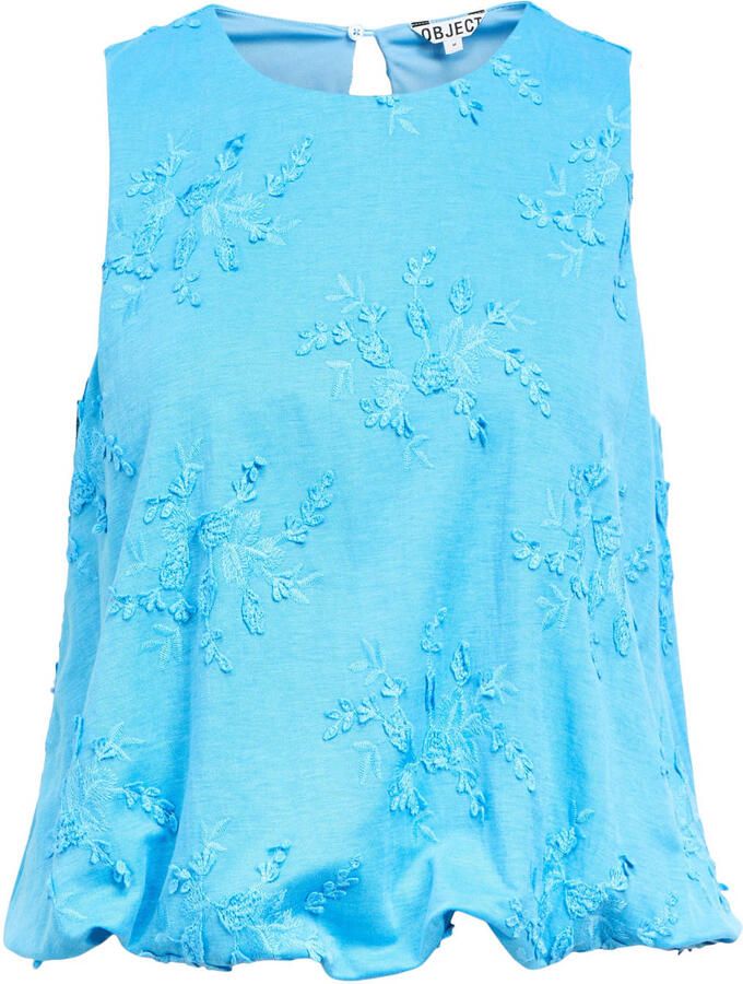 OBJECT regular fit top met borduursels blauw