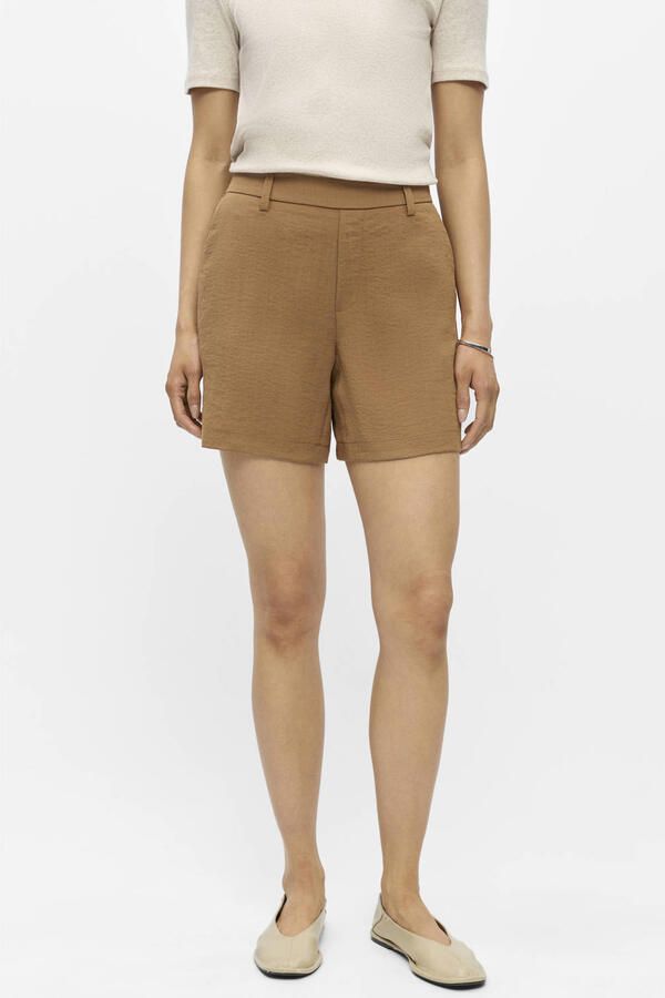 OBJECT Dames Broeken Objrini Lisa Mw Re Shorts 145 Nd Bruin - Foto 5