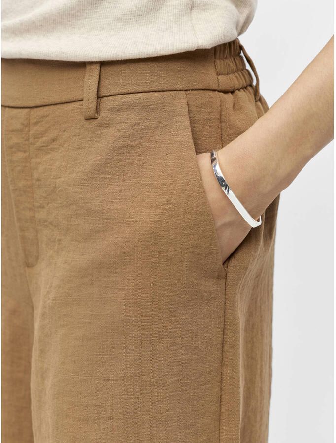 OBJECT Dames Broeken Objrini Lisa Mw Re Shorts 145 Nd Bruin - Foto 6