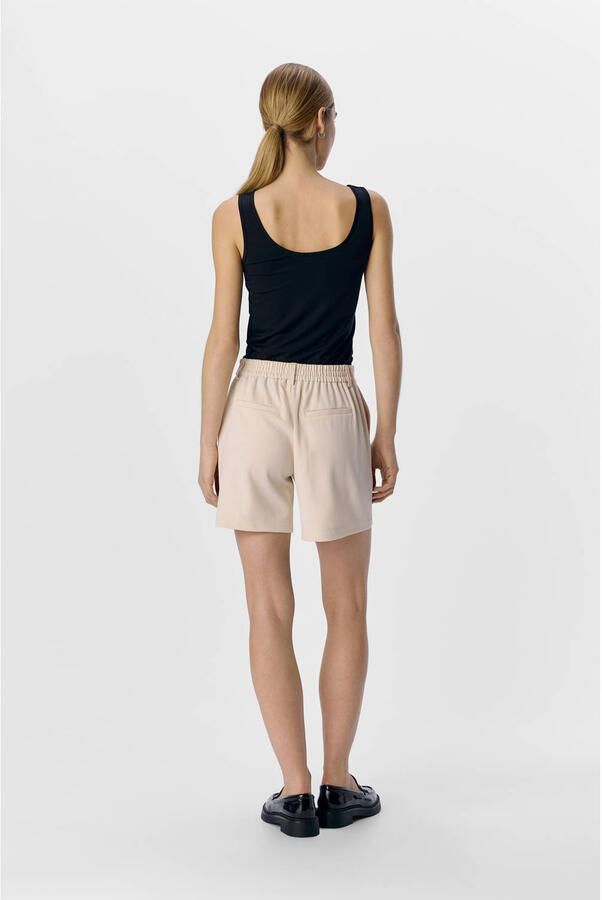 OBJECT Dames Broeken Objlisa Mw Re Shorts Beige - Foto 2
