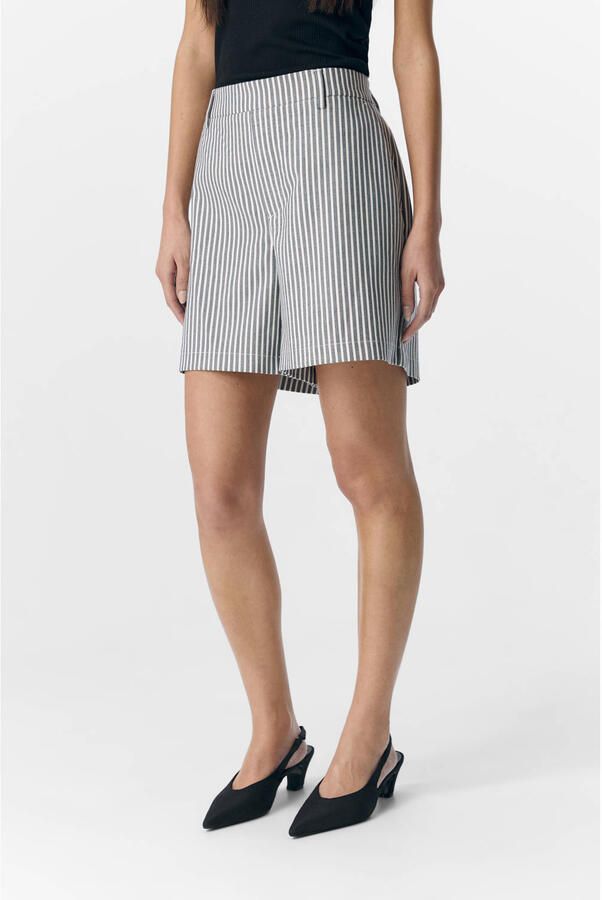 OBJECT Dames Broeken Objlisa Mw Re Shorts Aop Grijs - Foto 2