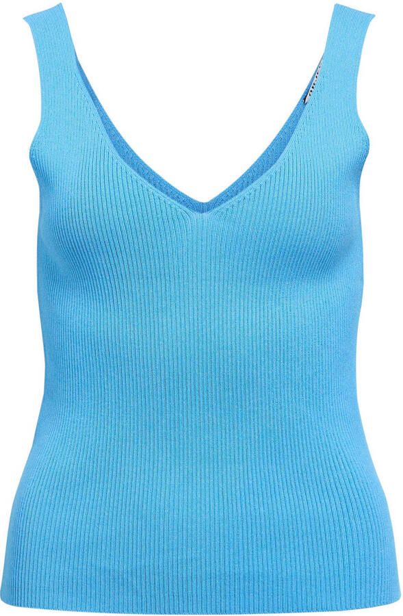 OBJECT singlet gebreid blauw