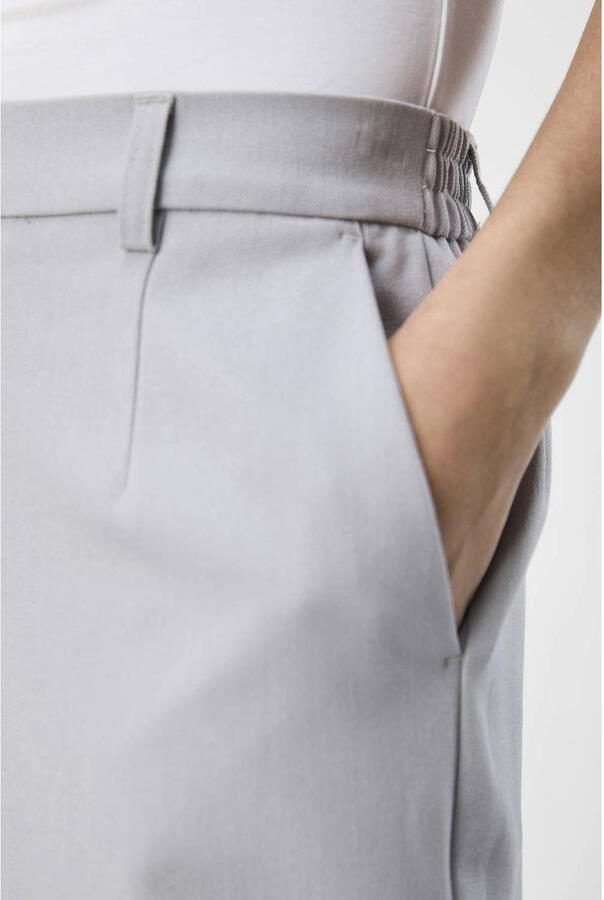 OBJECT slim fit pantalon OBJLISA grijs - Foto 2