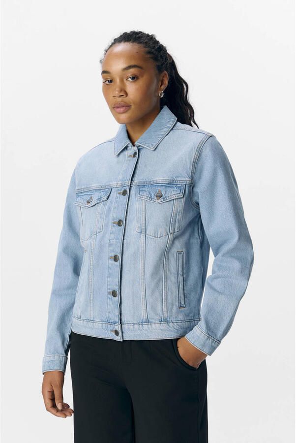 OBJECT Dames Jassen Objellen Re Denim Jacket Lichtblauw - Foto 7