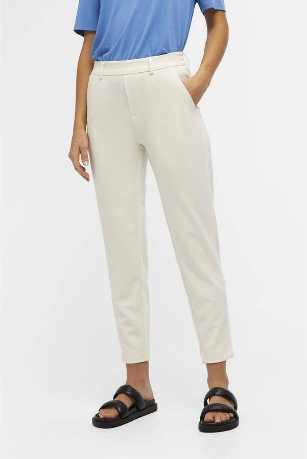 OBJECT straight fit pantalon OBJLISA wit - Foto 2