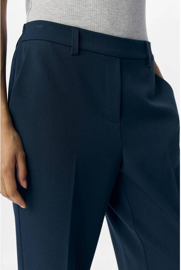 OBJECT straight regular waist broek donkerblauw - Foto 2