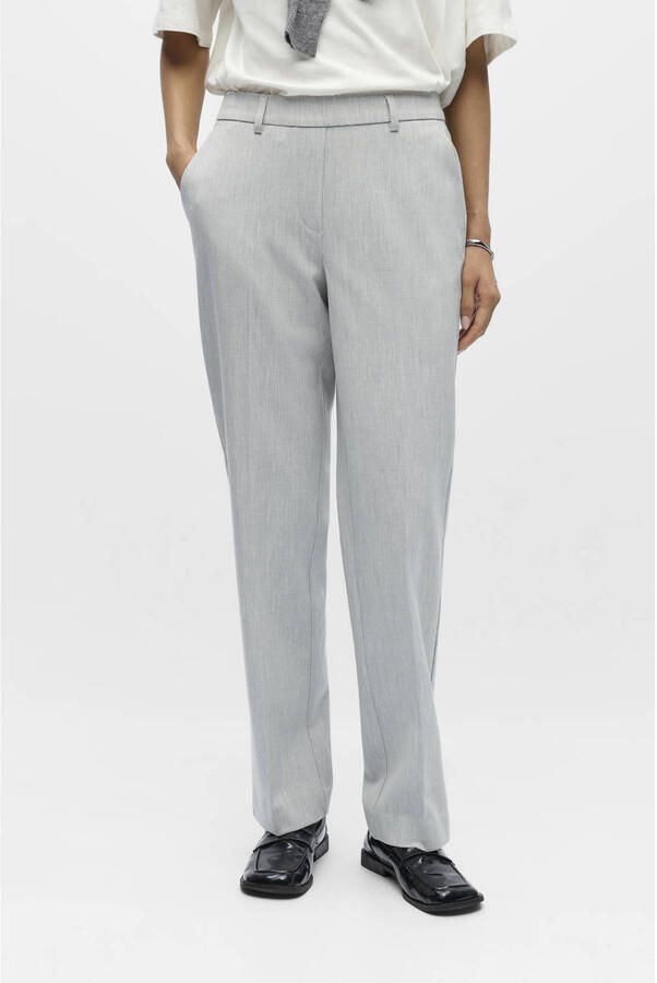 OBJECT Straight regular waist casual broek