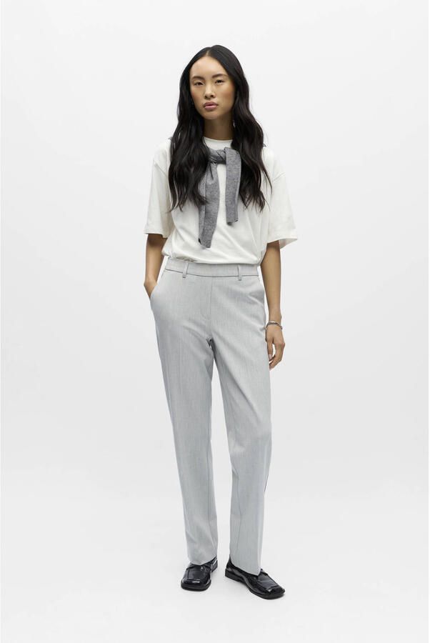 OBJECT Straight regular waist casual broek - Foto 3