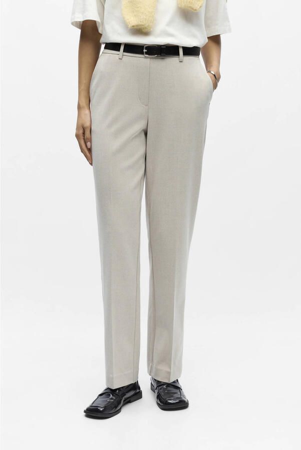 OBJECT Straight regular waist casual broek