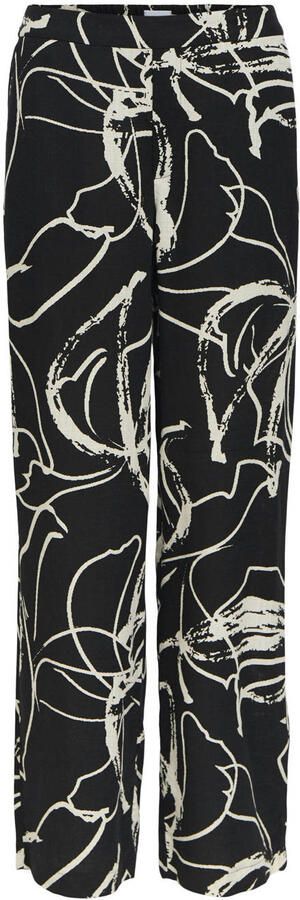 OBJECT straight regular waist gestreepte casual broek - Foto 7