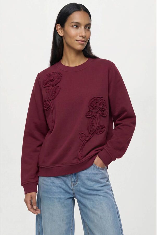 OBJECT sweater donkerrood
