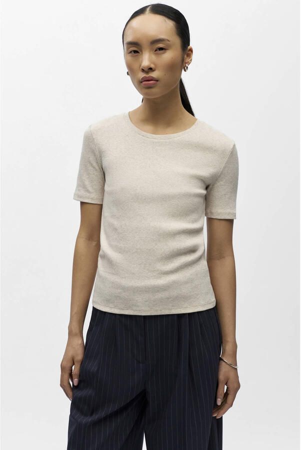 OBJECT T-shirt beige