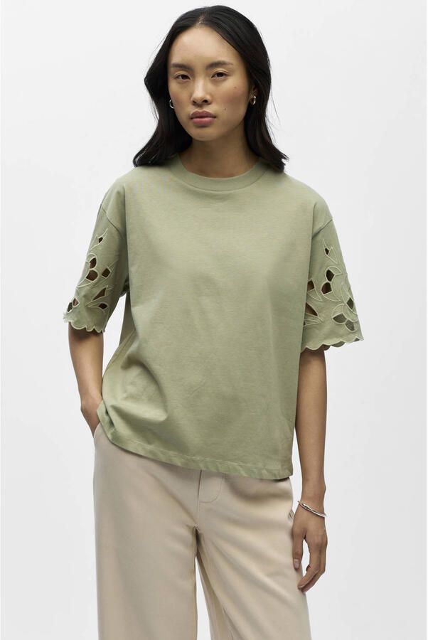 OBJECT T-shirt lichtkaki