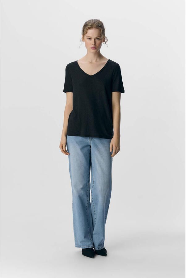 OBJECT T-shirt zwart