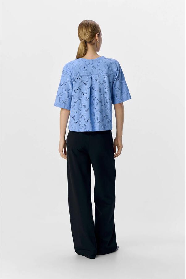 OBJECT Dames Tops & T-shirts Objava 2 4 Lo O-neck Top Lichtblauw - Foto 5