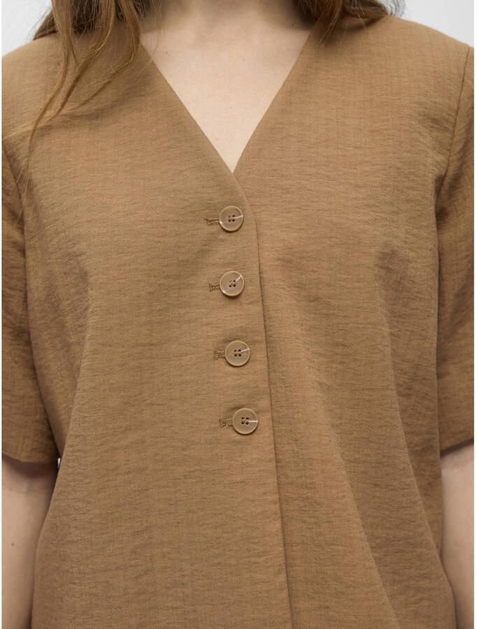 OBJECT Dames Blouses Objrini Mathilda 2 4 Lo Blazer 145 Nd Bruin - Foto 6