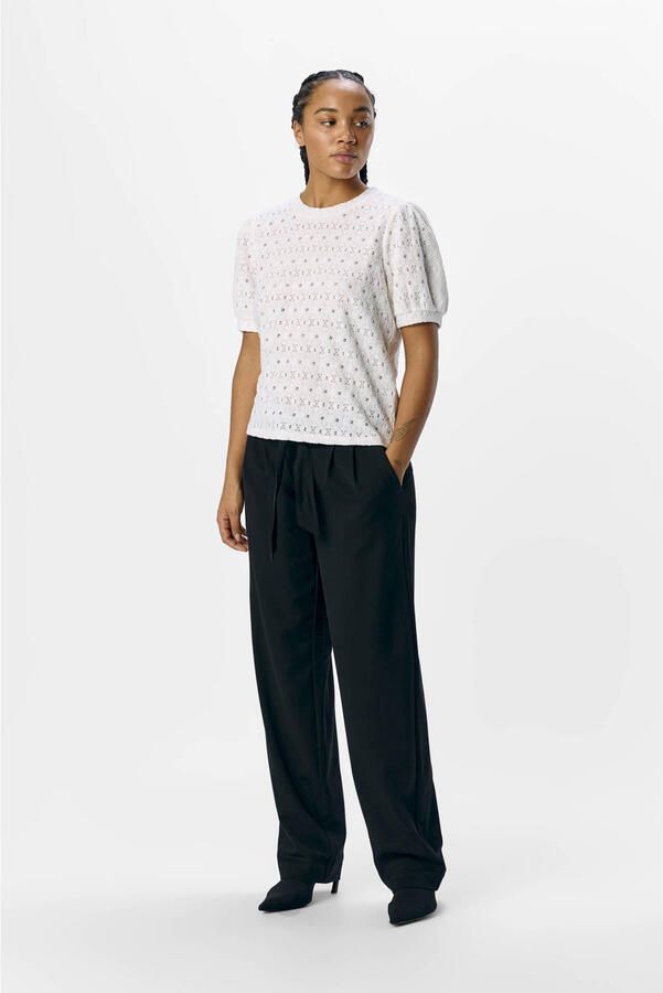 OBJECT Dames Tops & T-shirts Objlaila S s Re Top Wit - Foto 6