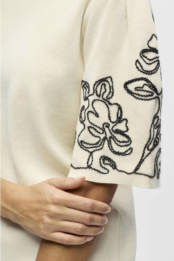 OBJECT Dames Truien & Vesten Objflora 2 4 Re Knit Pullover Creme - Foto 6