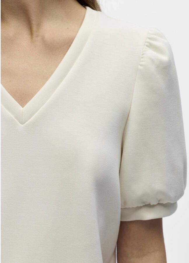 OBJECT Dames Tops & T-shirts Objandrea S s Re V-neck Top Gebroken Wit - Foto 6