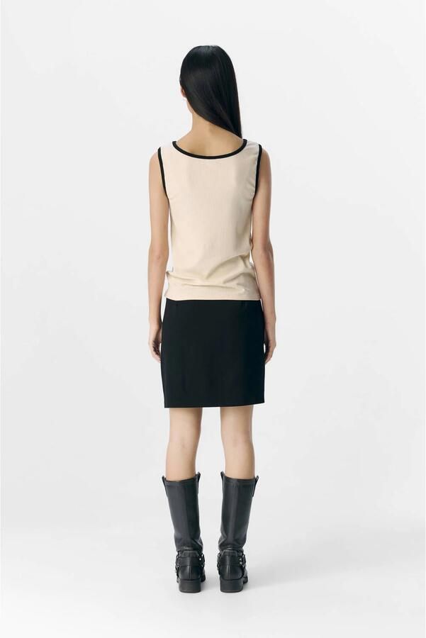 OBJECT Dames Tops & T-shirts Objjamie S l Sli Tank Top Noos Beige - Foto 5