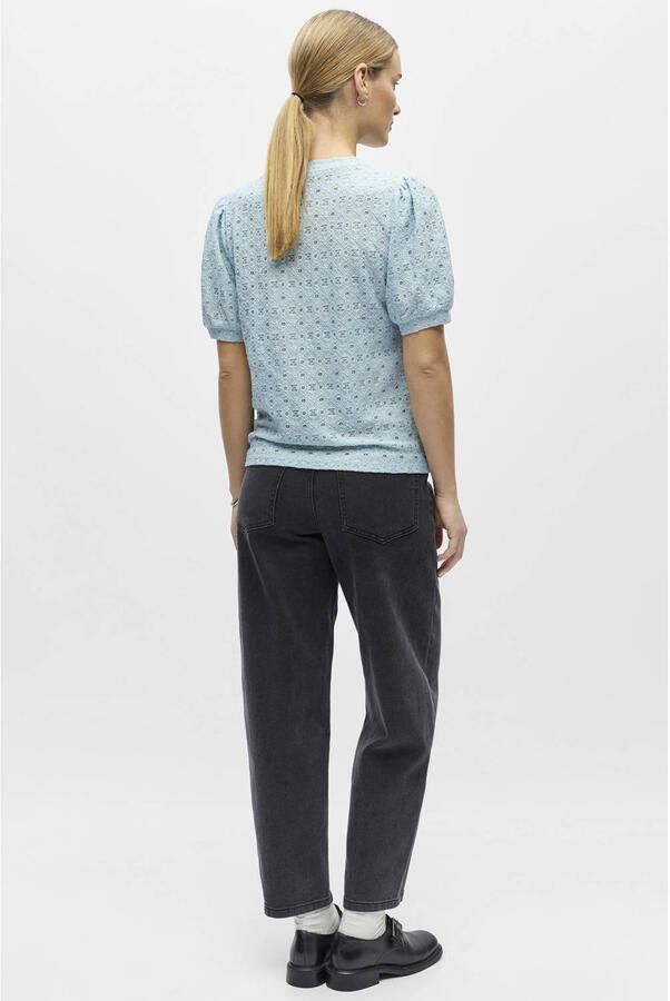 OBJECT Dames Tops & T-shirts Objlaila S s Re Top10 Lichtblauw - Foto 6