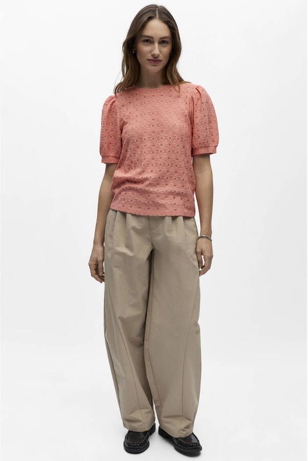 OBJECT Dames Tops & T-shirts Objlaila S s Re Top10 Perzik - Foto 7
