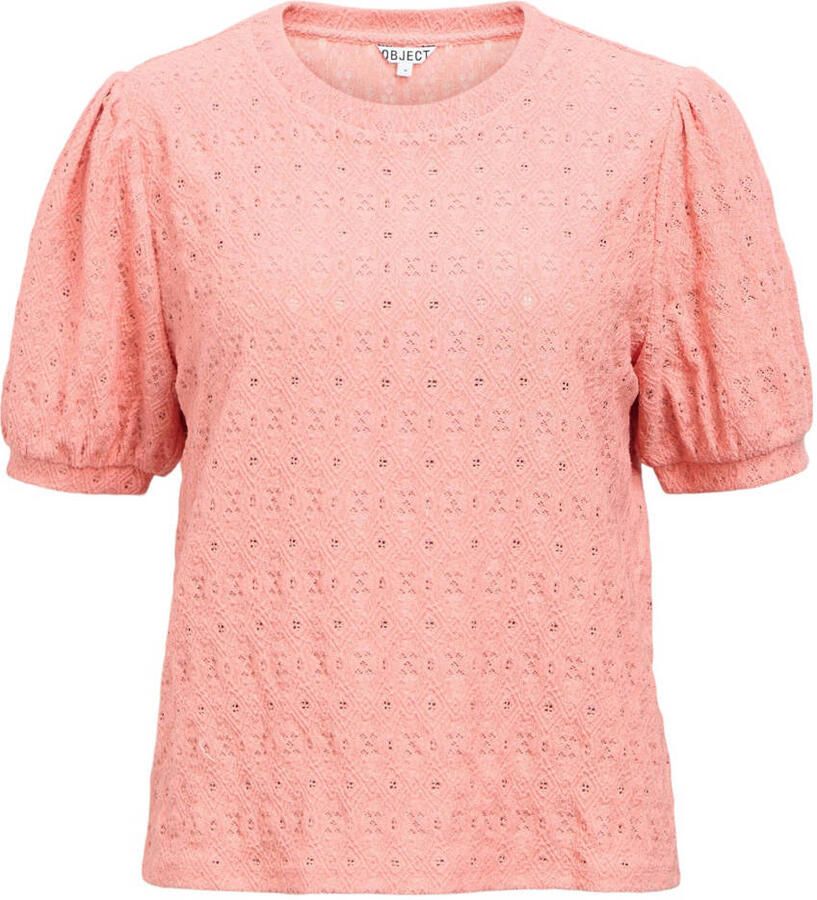 OBJECT Dames Tops & T-shirts Objlaila S s Re Top10 Perzik - Foto 6
