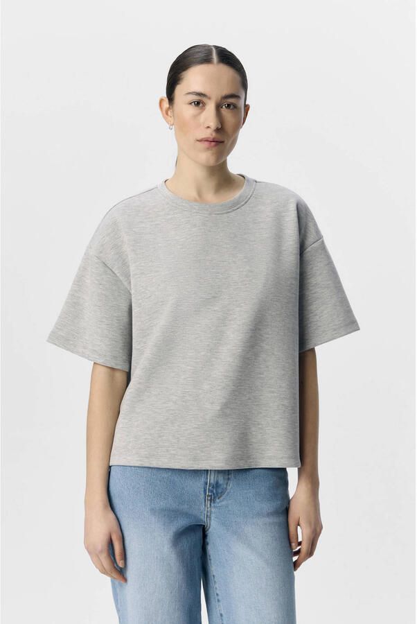 OBJECT Dames Truien & Vesten Objandrea Re 2 4 T-shirt Grijs - Foto 5