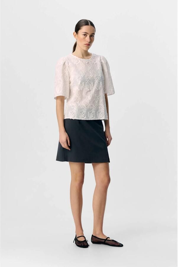 OBJECT Dames Tops & T-shirts Objmya 2 4 Re Top Wit - Foto 6