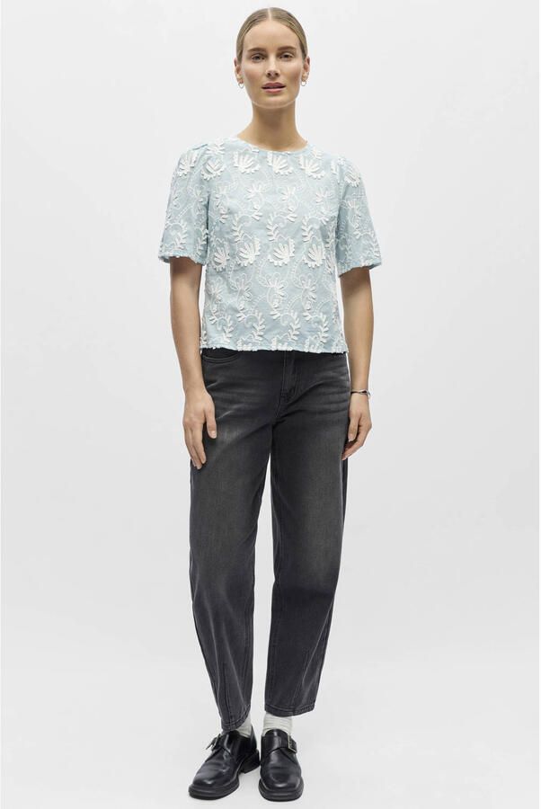 OBJECT Dames Tops & T-shirts Objmya 2 4 Re Top Lichtblauw - Foto 6