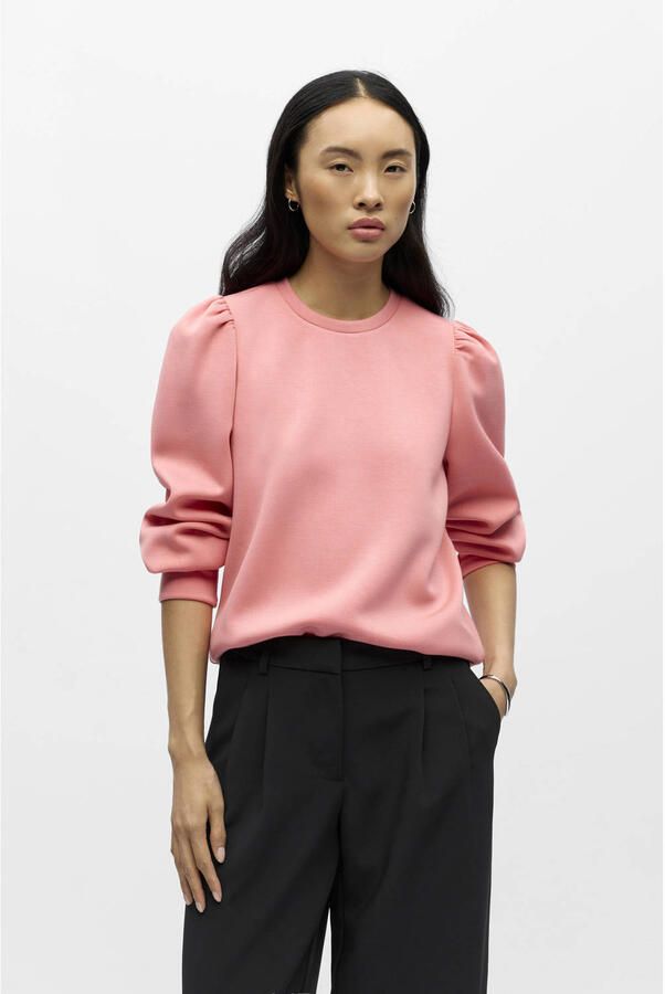 OBJECT Dames Truien & Vesten Objandrea Re L s O-neck Top Roze - Foto 5