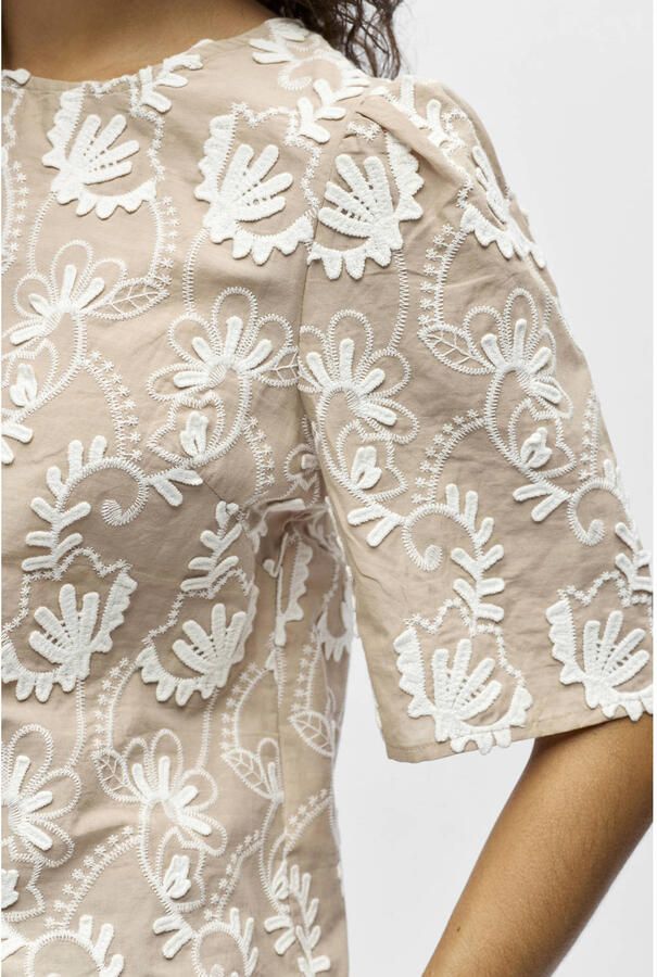 OBJECT Dames Tops & T-shirts Objmya 2 4 Re Top Beige - Foto 6
