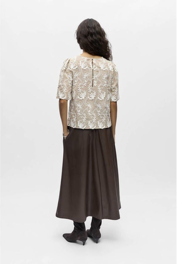 OBJECT Dames Tops & T-shirts Objmya 2 4 Re Top Beige - Foto 7