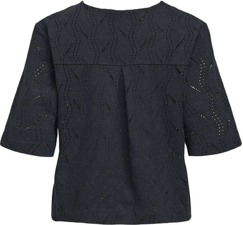 OBJECT Dames Tops & T-shirts Objava 2 4 Lo O-neck Top Zwart - Foto 5