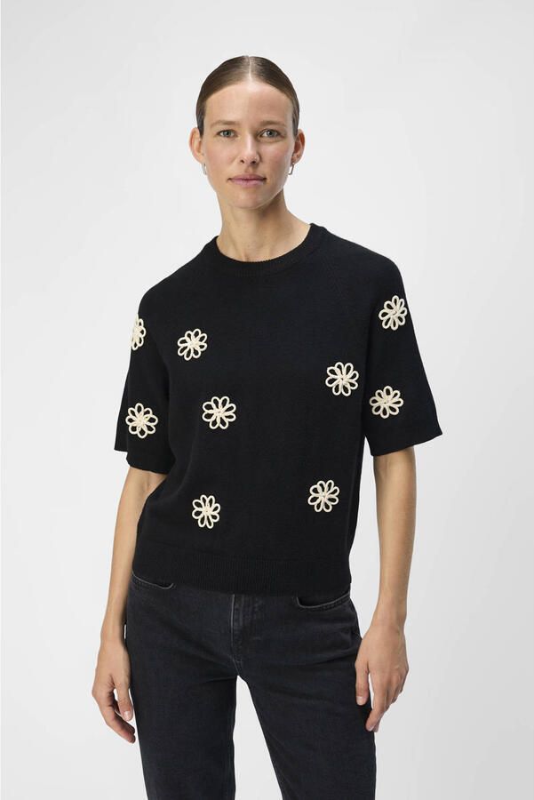 OBJECT Dames Truien & Vesten Objlaney Rubin Ss Pullover Zwart - Foto 6