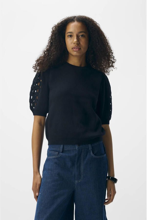 OBJECT Dames Truien & Vesten Objyuki S s Re Knit Pullover 140 Zwart - Foto 7