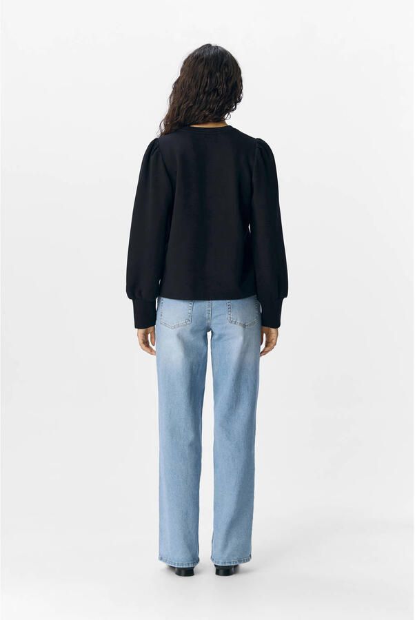 OBJECT Dames Truien & Vesten Objandrea Re L s O-neck Top Zwart - Foto 6