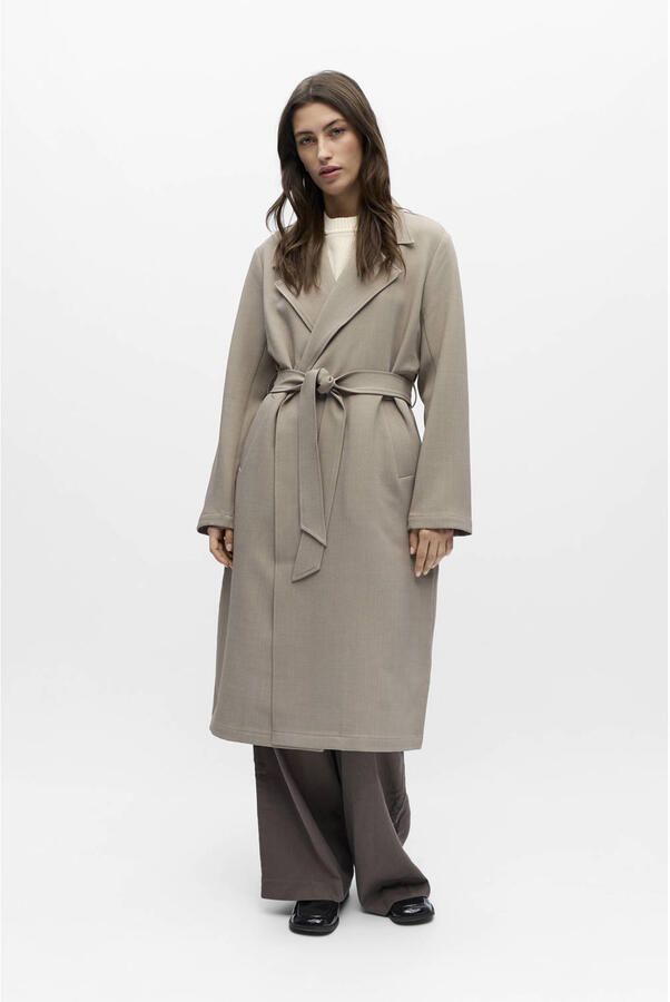 OBJECT Dames Jassen Objmarie Retrench Coat Taupe - Foto 5