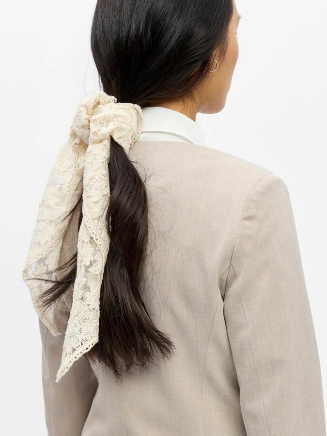 OBJECT triangle scarf OBJALICE ecru - Foto 2
