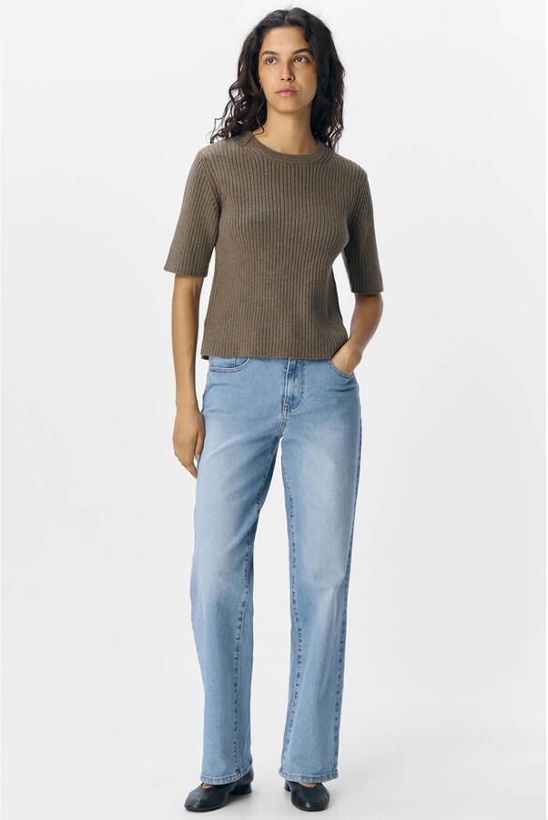 OBJECT Dames Truien & Vesten Objelva 2 4 Re O-neck Knit Bruin - Foto 7